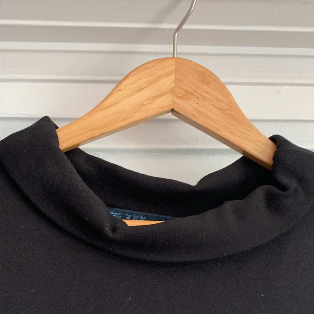 Zara Black Mock Neck Sheath Mini Dress - Picture 3 of 4